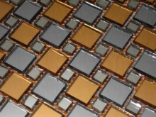 Мозаика Deco DG20-2 зеркальная на сетке (2x2+1x1) 30.9x30.9