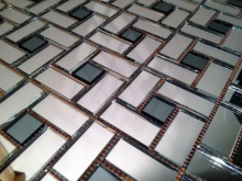 Мозаика Deco SD42 зеркальная на сетке (4.2x2+2x2) 32.8x32.8