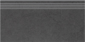 DP603400R/GR Ступень Фьорд Черный обрезной насечки 60x30