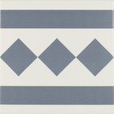 PT02106 Декор Antigua Azul 002 Cenefa 20x20