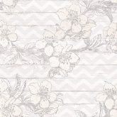 1606-0007 Панно Шебби Шик Цветы Серое (компл. из 3х пл.) 60x60