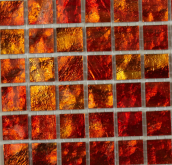 Мозаика Murano Specchio 7 Оранжевый чип 15