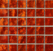 Мозаика Murano Specchio 8 Оранжевый чип 15