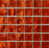 Мозаика Murano Specchio 8 Оранжевый чип 15 30x30