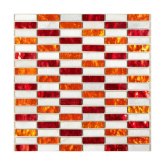 1548-10 Мозаика Equilibrio Красная 15*48*8 300*300 30x30