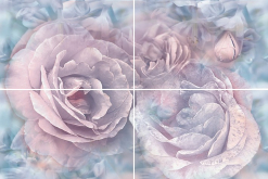 P4D688 Панно Serenity Цветок (из 4-х пл.) 60x40