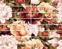 Бордюр Galatia peony Цветы 4x25