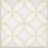 STG/B401/1266 Декоративная вставка Амальфи орнамент белый 401 9.9x9.9