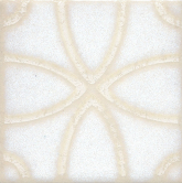 STG/B405/1266 Декоративная вставка Амальфи орнамент белый 405