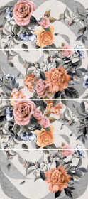 1609-0020 Панно Лофт стайл Цветы (компл. из 4х пл.) 45x100
