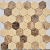 Мозаика Pietrine Hexagonal Pietra Mix 1 MAT hex