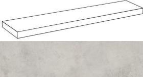 620070001278 Ступень Millennium Сильвер 120 Угловая Левая Натуральная 120x33