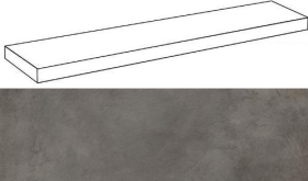 620070001310 Ступень Millennium Блэк 160 Угловая Левая Натуральная 160x33