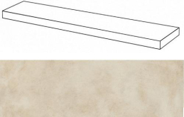 620070001302 Ступень Millennium Даст 160 Угловая Правая Натуральная 160x33