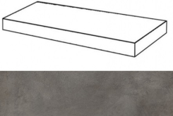 620070001290 Ступень Millennium Блэк 80 Угловая Правая Натуральная 80x33