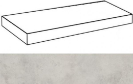 620070001293 Ступень Millennium Сильвер 80 Угловая Левая Натуральная 80x33