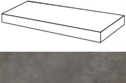 620070001260 Ступень Millennium Блэк 60 Угловая Правая Натуральная 60x33