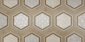 Декор Рона Бежевый D 50x25