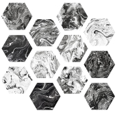 Керамогранит Ebru Hexa Shiny Hexa 23.2x26.7